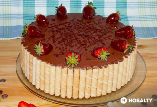 Epres csokis sakktábla torta
